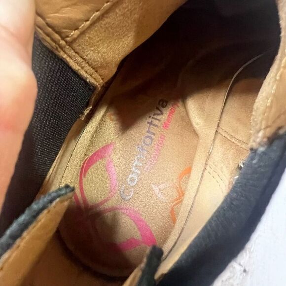 Comfortiva Black Suede Ankle Boots - Picture 2 of 8